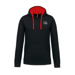 VC Sneek unisex hooded sweater met gecontrasteerde capuchon